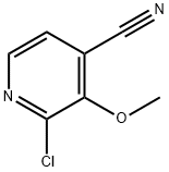 2-chloro-3-methoxy-4-Pyridinecarbonitrile 化学構造式