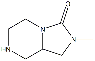 2-methylhexahydroimidazo[1,5-a]pyrazin-3(2H)-one,1256815-08-3,结构式