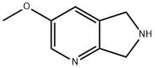 3-Methoxy-6,7-dihydro-5H-pyrrolo[3,4-b]pyridine 化学構造式