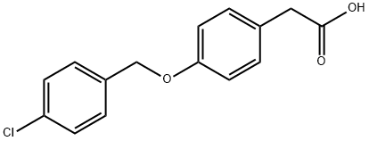 2-{4-[(4-氯苯基)甲氧基]苯基}乙酸 结构式