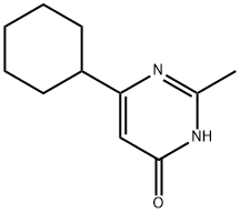 4-hydroxy-6-cyclohexyl-2-methylpyrimidine Struktur