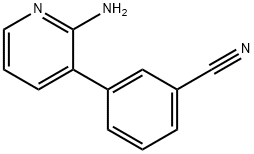 3-(2-AMINOPYRIDIN-3-YL)BENZONITRILE Struktur