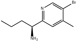 (1S)-1-(5-BROMO-4-METHYL(2-PYRIDYL))BUTYLAMINE 结构式