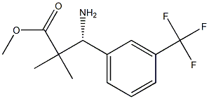 METHYL (3R)-3-AMINO-2,2-DIMETHYL-3-[3-(TRIFLUOROMETHYL)PHENYL]PROPANOATE Structure