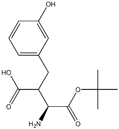 Boc-(S)-3-amino-2-(3-hydroxybenzyl)propanoicacid 化学構造式