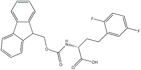 Fmoc-2,5-difluoro-D-homophenylalanine, 1260601-14-6, 结构式