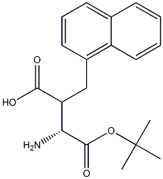 Boc-(R)-3-amino-2-(naphthalen-1-ylmethyl)propanoicacid 化学構造式