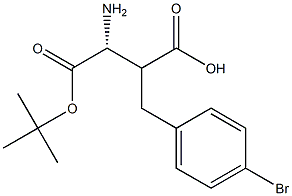 Boc-(R)-2-(4-bromobenzyl)-3-aminopropanoicacid Structure