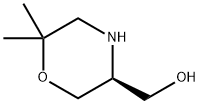 (3S)-6,6-dimethyl-3-Morpholinemethanol 化学構造式