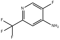 5-氟-2-(三氟甲基)吡啶-4-胺, 1260663-77-1, 结构式