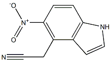 2-(5-nitro-1H-indol-4-yl)acetonitrile,1260760-72-2,结构式