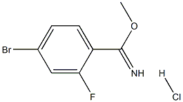 Methyl 4-bromo-2-fluorobenzimidate hydrochloride Structure