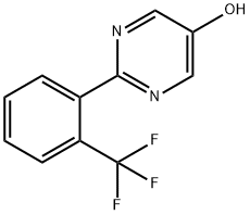 5-Hydroxy-2-(2-trifluoromethylphenyl)pyrimidine Structure
