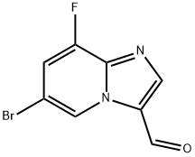 6-Bromo-8-fluoroimidazo[1,2-a]pyridine-3-carbaldehyde Structure