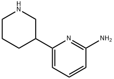 2-Amino-6-(piperidin-3-yl)pyridine Struktur