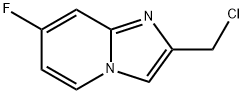 2-(chloromethyl)-7-fluoroimidazo[1,2-a]pyridine 化学構造式