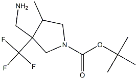 3-Aminomethyl-4-methyl-3-trifluoromethyl-pyrrolidine-1-carboxylic acid tert-butyl ester|