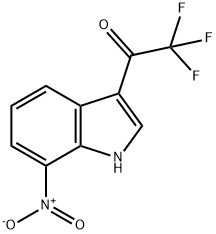 1-(7-硝基-3-吲哚基)-2,2,2-三氟乙酮 结构式