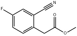 methyl 2-(2-cyano-4-fluorophenyl) acetate 结构式