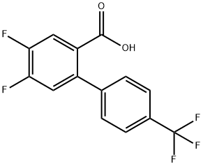 4,5-DIFLUORO-4'-(TRIFLUOROMETHYL)BIPHENYL-2-CARBOXYLIC ACID Structure