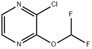 2-chloro-3-(difluoromethoxy)pyrazine Struktur