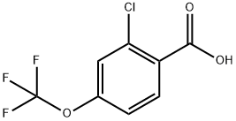 2-氯-4-(三氟甲氧基)苯甲酸 结构式