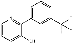 3-Hydroxy-2-(3-trifluoromethylphenyl)pyridine 结构式