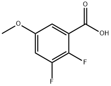 2,3-Difluoro-5-methoxy-benzoic acid 结构式