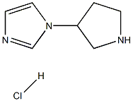1-(pyrrolidin-3-yl)-1H-imidazole hydrochloride Structure