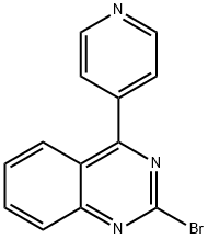 2-Bromo-4-(4-pyridyl)quinazoline 化学構造式