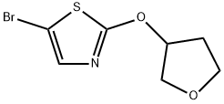 5-Bromo-2-(tetrahydrofuran-3-yl)thiazole 结构式