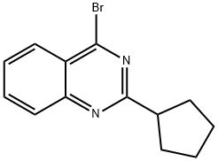 4-Bromo-2-(cyclopentyl)quinazoline 结构式