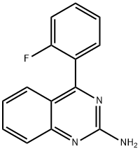 2-Amino-4-(2-fluorophenyl)quinazoline Structure