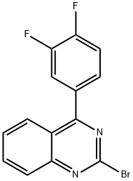 2-Bromo-4-(3,4-difluorophenyl)quinazoline Structure