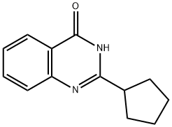 4-Hydroxy-2-(cyclopentyl)quinazoline 化学構造式