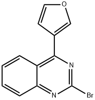 2-Bromo-4-(3-furyl)quinazoline 化学構造式