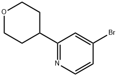 4-Bromo-2-(tetrahydropyran-4-yl)pyridine Structure