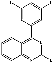 2-Bromo-4-(3,5-difluorophenyl)quinazoline Structure