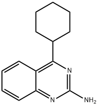 2-Amino-4-(cyclohexyl)quinazoline Struktur