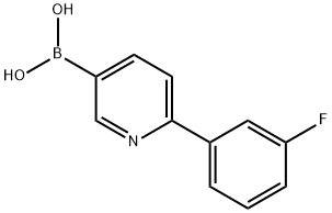 2-(3-Fluorophenyl)pyridine-5-boronic acid Structure