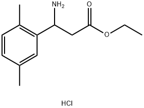 ETHYL 3-AMINO-3-(2,5-DIMETHYLPHENYL)PROPANOATE HYDROCHLORIDE Structure