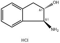 (1S,2S)-1-amino-2,3-dihydro-1H-inden-2-ol hydrochloride Struktur