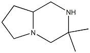 3,3-Dimethyloctahydropyrrolo[1,2-a]pyrazine Struktur