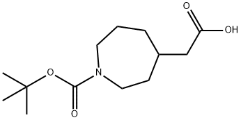 2-{1-[(tert-butoxy)carbonyl]azepan-4-yl}acetic acid Structure