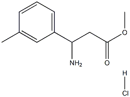 METHYL 3-AMINO-3-(3-METHYLPHENYL)PROPANOATE HYDROCHLORIDE Structure