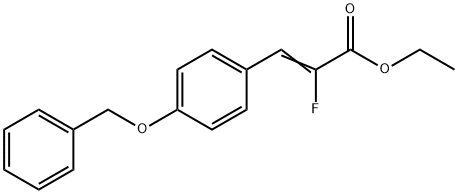 ethyl 3-(4-(benzyloxy)phenyl)-2-fluoroacrylate,1269763-71-4,结构式