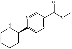 METHYL 6-((2R)-2-PIPERIDYL)PYRIDINE-3-CARBOXYLATE Struktur