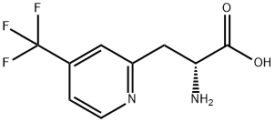 (2R)-2-AMINO-3-[4-(TRIFLUOROMETHYL)PYRIDIN-2-YL]PROPANOIC ACID 化学構造式