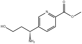 METHYL 5-((1R)-1-AMINO-3-HYDROXYPROPYL)PYRIDINE-2-CARBOXYLATE Struktur