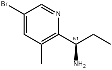 (1R)-1-(5-BROMO-3-METHYL(2-PYRIDYL))PROPYLAMINE,1269997-35-4,结构式